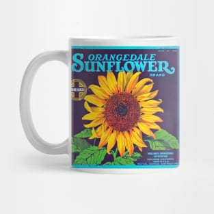 Orangedale Sunflower Brand Crate Label Mug